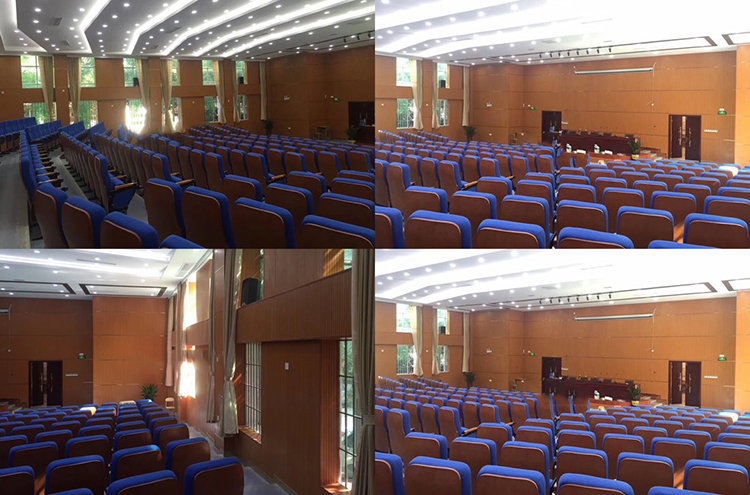 佛山高級(jí)中學(xué)報(bào)告廳吸音板工程