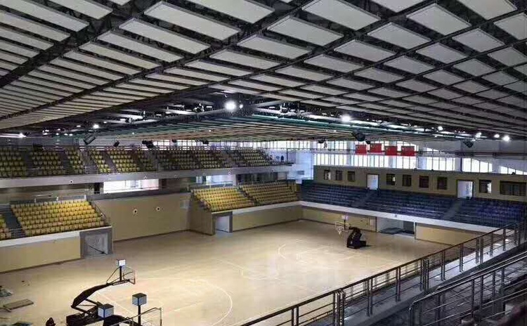河南安陽籃球館空間吸聲體聲學(xué)工程-1
